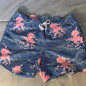 Chubbies octopus in water print 5" inseam swim trunks